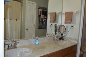 Master Bath with Double Vanity and Tub/Shower Combo
